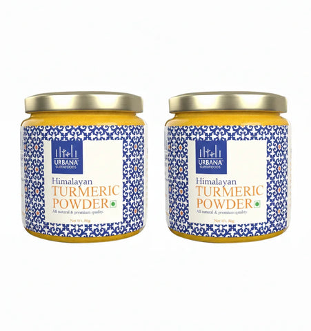 Urbana Superfoods Organic Turmeric Powder (160 g) | Naturally Grown Pahadi Haldi | High Curcumin | Rich in Dietary Fibres, Iron, Antioxidants | Supports Immunity | Additive-Free & Gluten-Free | Pure Turmeric for Cooking, Skin & Daily Wellness