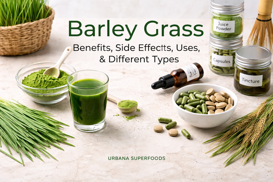 A guide to barley grass, with benefits, side effects, uses and types.