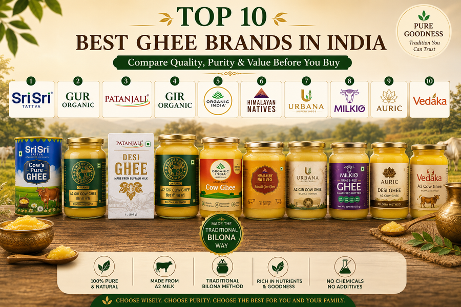 Top 10 Best Ghee Brands in India: Compare Quality, Purity & Value Before You Buy