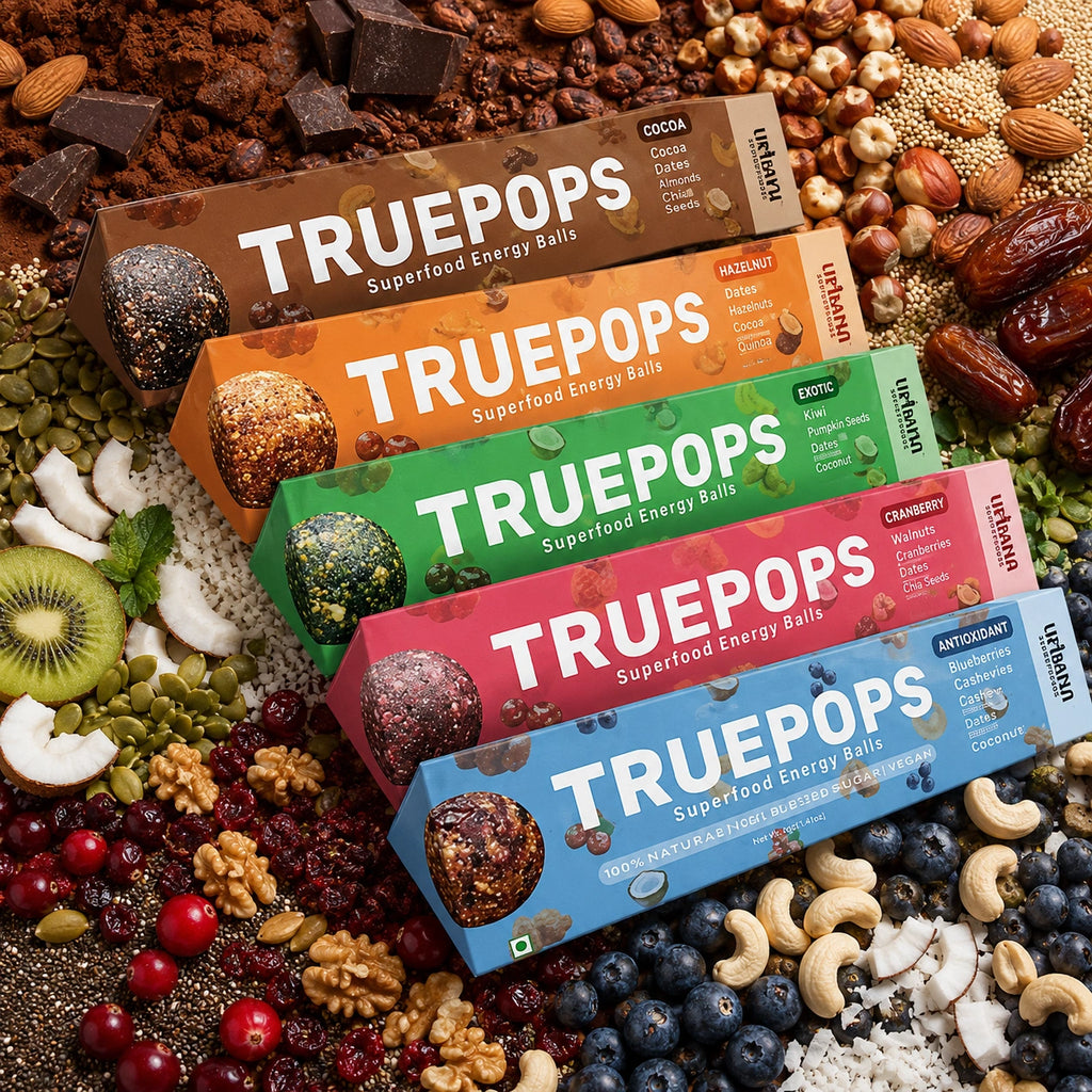 Truepops Multi Pack – Organic Energy Balls with Cashews, Dates & Almonds | Urbana Superfoods