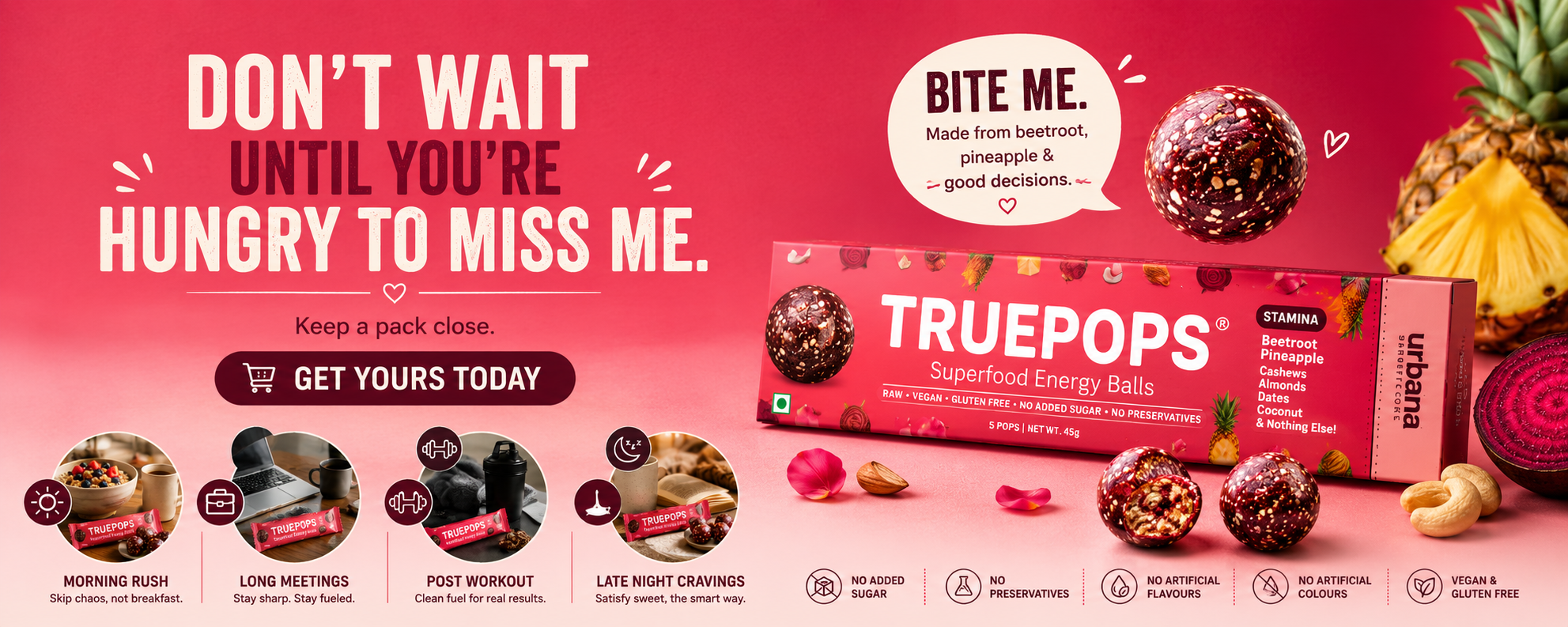 I'm Not An Emergency Snack. Until I Am. Keep TruePops Within Reach. Get Yours Today.