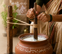 Bilona Churning