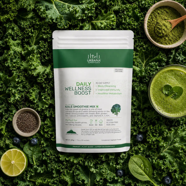 Organic Kale Powder – Rich in Vitamins A, C, K, Iron & Antioxidants | Urbana Superfoods