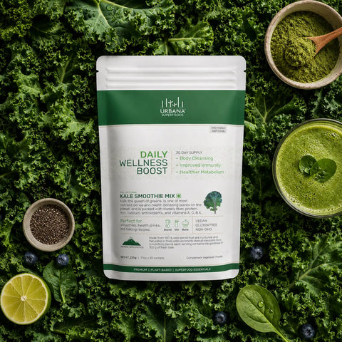 Organic Kale Powder – Rich in Vitamins A, C, K, Iron & Antioxidants | Urbana Superfoods