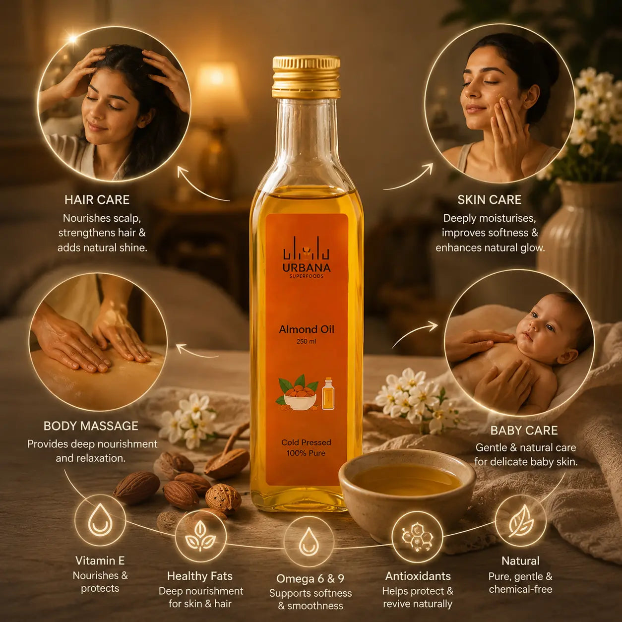 We Offer the Best Almond Oil for Skin & Hair Care
