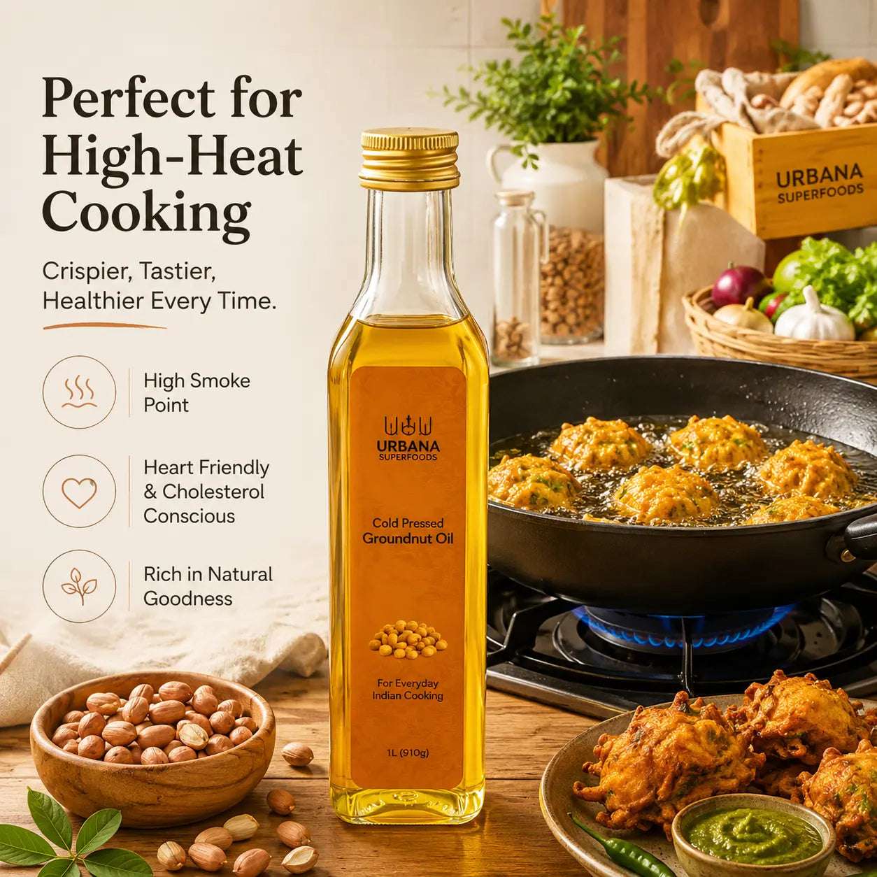 We Offer the Best Groundnut Oil for High Heat Cooking!