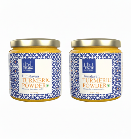 Urbana Superfoods Organic Turmeric Powder (160 g) | Naturally Grown Pahadi Haldi | High Curcumin | Rich in Dietary Fibres, Iron, Antioxidants | Supports Immunity | Additive-Free & Gluten-Free | Pure Turmeric for Cooking, Skin & Daily Wellness