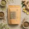 Urbana Superfoods Happy Tummy Herbal Tea – 100% Caffeine-Free Forest Blend with Natural Ginger, Fennel & Coriander Seed | Infusion with 100% Whole Leaf Best Organic Herbal Tea for Digestion, Bloating & Gas Relief (25 Tea Bags)