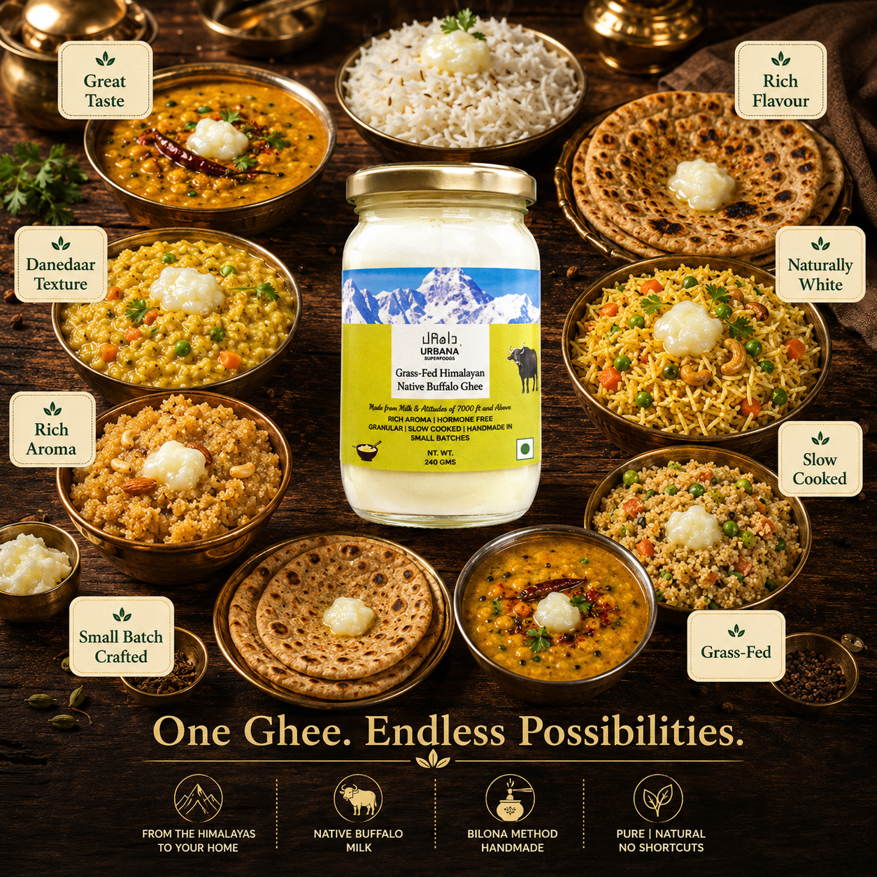 We Offer the Best Buffalo Ghee for Rich Indian Cooking