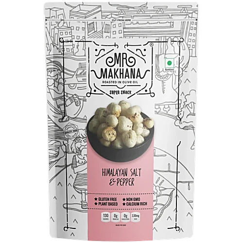 MR. MAKHANA Makhana - Himalayan Salt & Pepper, 55 g 